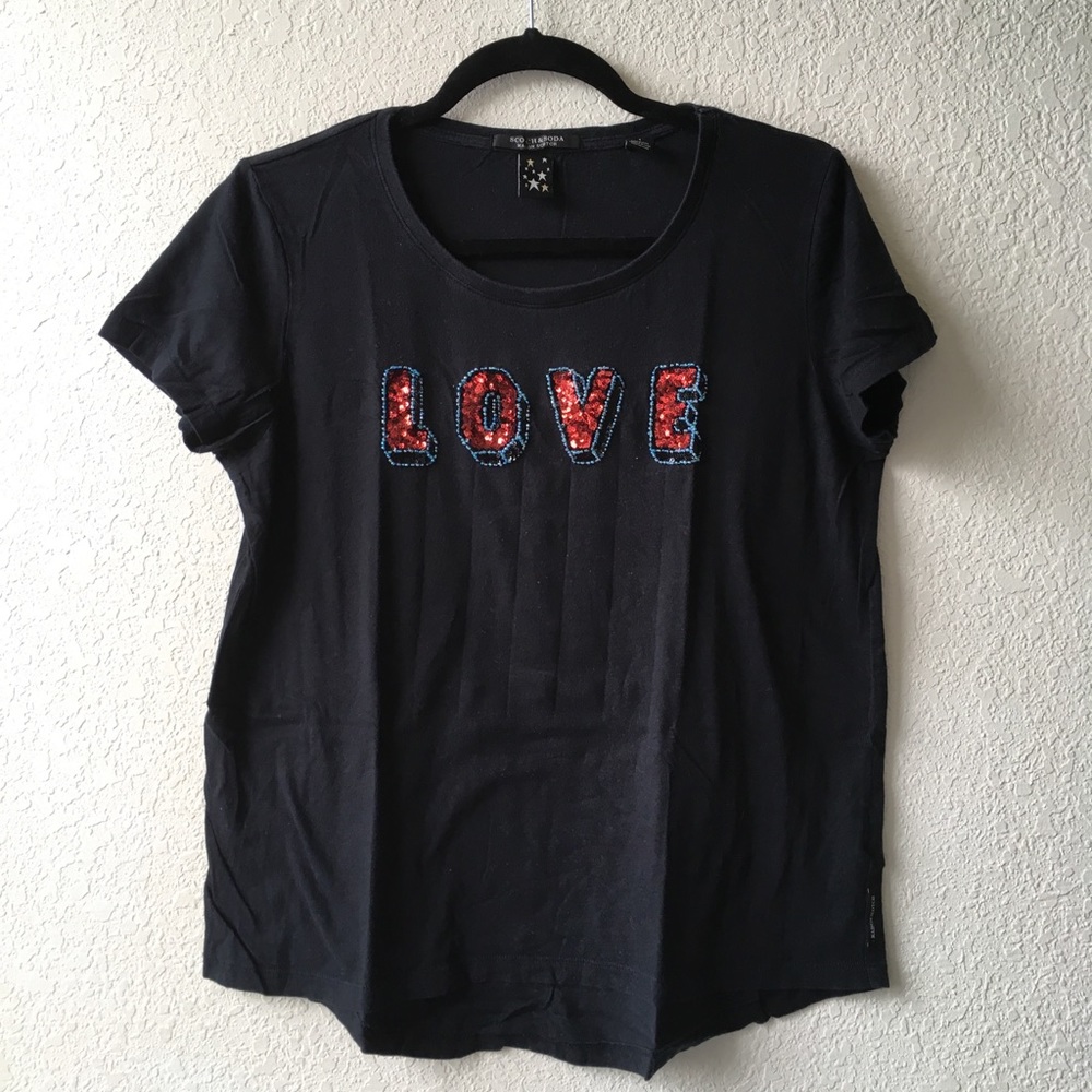 Scotch and Soda scoopneck tee